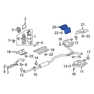 Honda OE - Rear Floor Pan Heat Shield