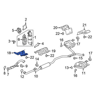 Honda OE - Front Floor Pan Heat Shield