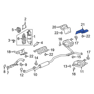 Honda OE - Rear Left Floor Pan Heat Shield