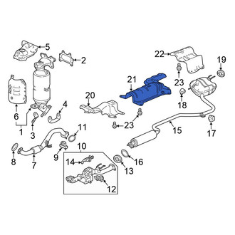 Honda OE - Center Floor Pan Heat Shield