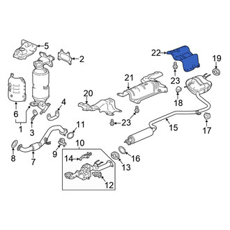 Honda OE - Rear Floor Pan Heat Shield