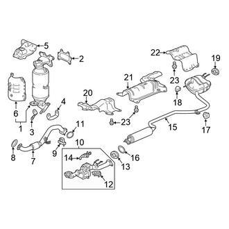 Honda OE - Exhaust System - Exhaust Components