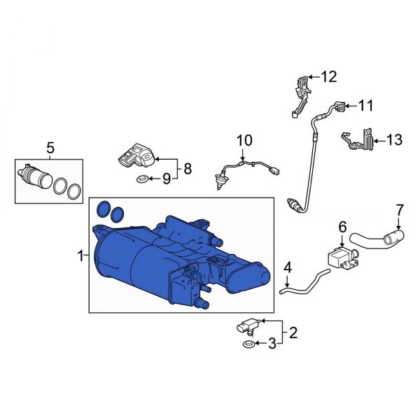 Honda OE 17011TVAA01 Vapor Canister