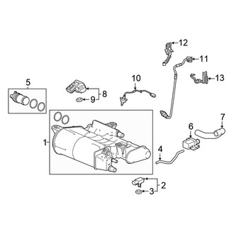 Honda OE - Emission System - Emission Components (Vapor Canister & Sensors), (EX / EX-L / LX / Sport / Touring 1.5L)