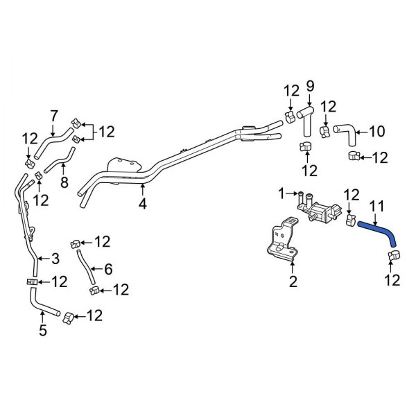 Secondary Air Injection Pump Hose