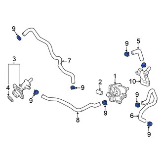 Honda OE - Evaporative Emissions System Line Clamp