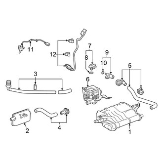Honda OE - Emission System - Emission Components (Vapor Canister & Sensors)