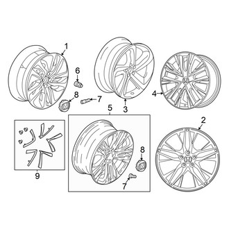 Honda OE - Wheels (Hybrid / Hybrid EX / Hybrid EX-L / Hybrid Touring)