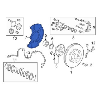 Honda OE - Front Brake Dust Shield