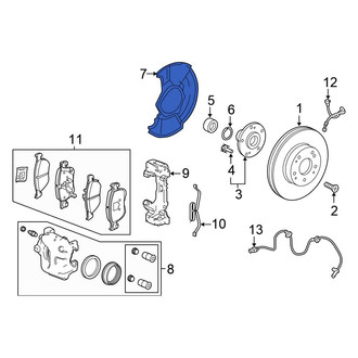 Honda OE - Front Brake Dust Shield