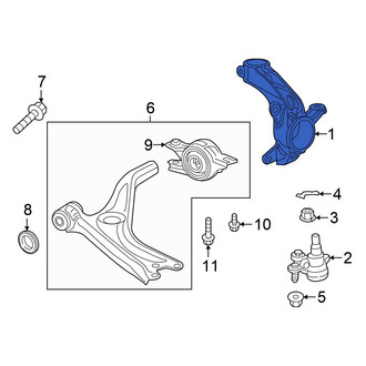 Honda OE - Left Steering Knuckle