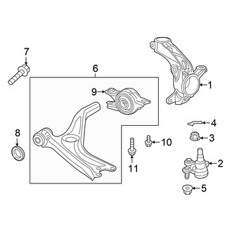 Honda OE - Front Suspension - Suspension Components (Hybrid / Hybrid EX / Hybrid EX-L / Hybrid Touring)