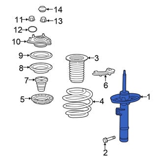 Honda OE - Front Left Suspension Strut