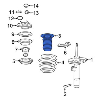 Honda OE - Front Suspension Strut Bellows