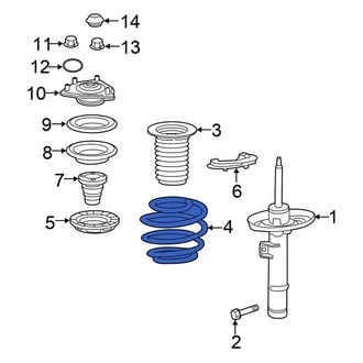 Honda OE - Front Right Coil Spring