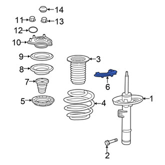 Honda OE - Front Right Lower Coil Spring Insulator