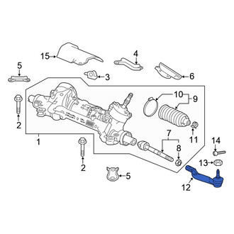 Honda OE - Inner Steering Tie Rod End