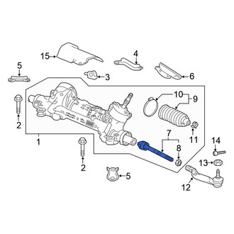 Honda OE - Left Outer Steering Tie Rod End