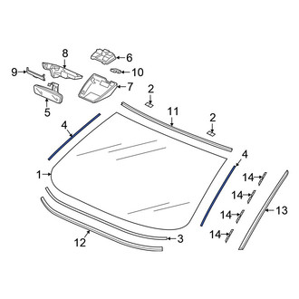 Honda OE - Upper Windshield Seal