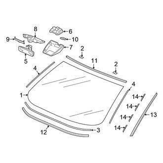 Honda OE - Windshield - Glass