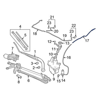 Honda OE - Front Windshield Washer Hose