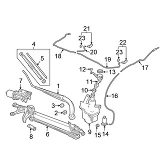 Honda OE - Windshield - Wiper & Washer Components
