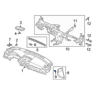 Honda OE - Instrument Panel Trim Panel Clip
