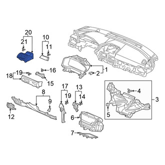 Honda OE - Outer Dashboard Air Vent