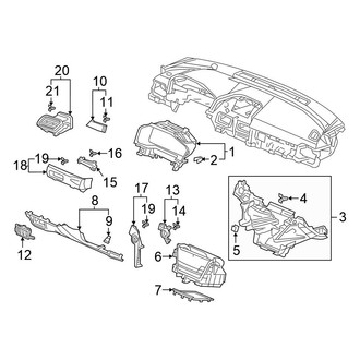Honda OE - Instrument Panel Components (Driver Side)