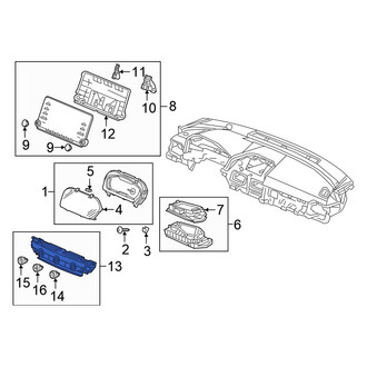 Honda OE - HVAC Temperature Control Panel