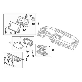 Honda OE - Instrument Panel - Cluster & Switches (Cluster & Displays)