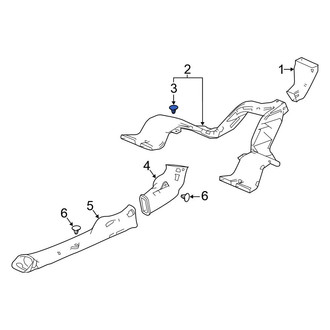 Honda OE - Rear Instrument Panel Air Duct Clip