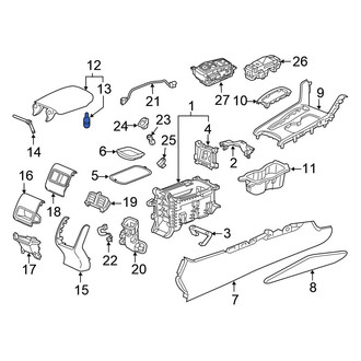 Honda OE - Console Armrest Bumper