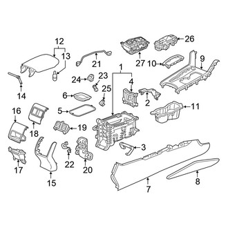 Honda OE - Center Console (Automatic Tr / Automatic CVT Tr)