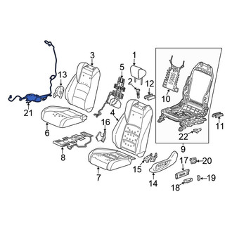 Honda OE - Front Left Power Seat Wiring Harness