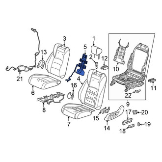 Honda OE - Front Left Upper Seat Heater Pad
