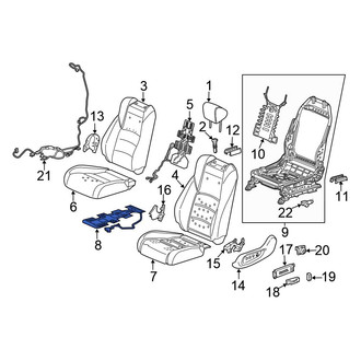 Honda OE - Front Left Lower Seat Heater Pad