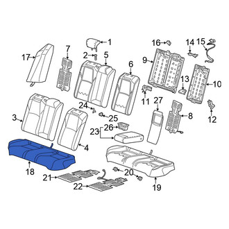 Honda OE - Rear Seat Cover