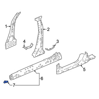 Honda OE - Right Rocker Panel Reinforcement Bracket