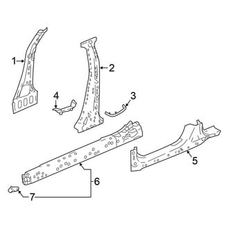 Honda OE - Pillars, Rocker & Floor - Center Pillar & Rocker