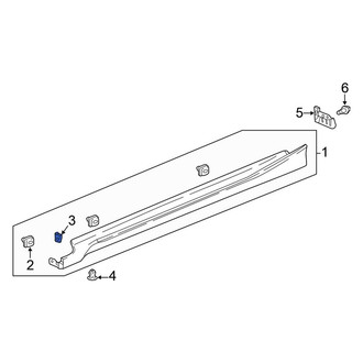 Honda OE - Rocker Panel Molding Nut