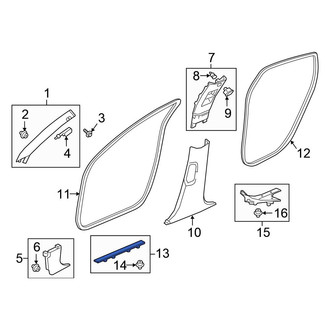 Honda OE - Front Left Door Sill Plate