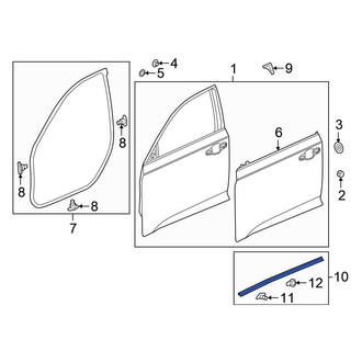 Honda OE - Lower Door Shell Seal