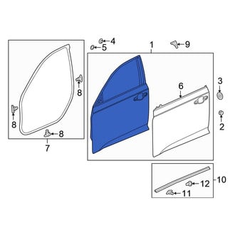 Honda OE - Front Left Door Shell