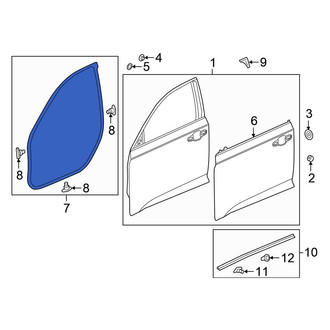 Honda OE - Front Right Outer Door Seal