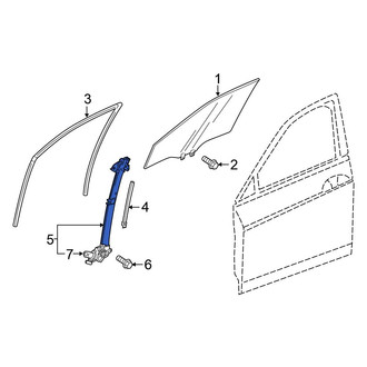Honda OE - Front Right Window Regulator