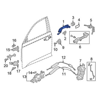 Honda OE - Front Right Outer Exterior Door Handle