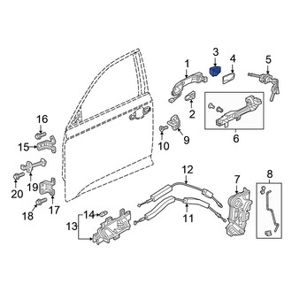 Honda OE - Front Left Exterior Door Handle Cover