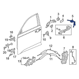 Honda OE - Front Left Door Lock Cylinder
