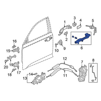Honda OE - Front Left Exterior Door Handle Base